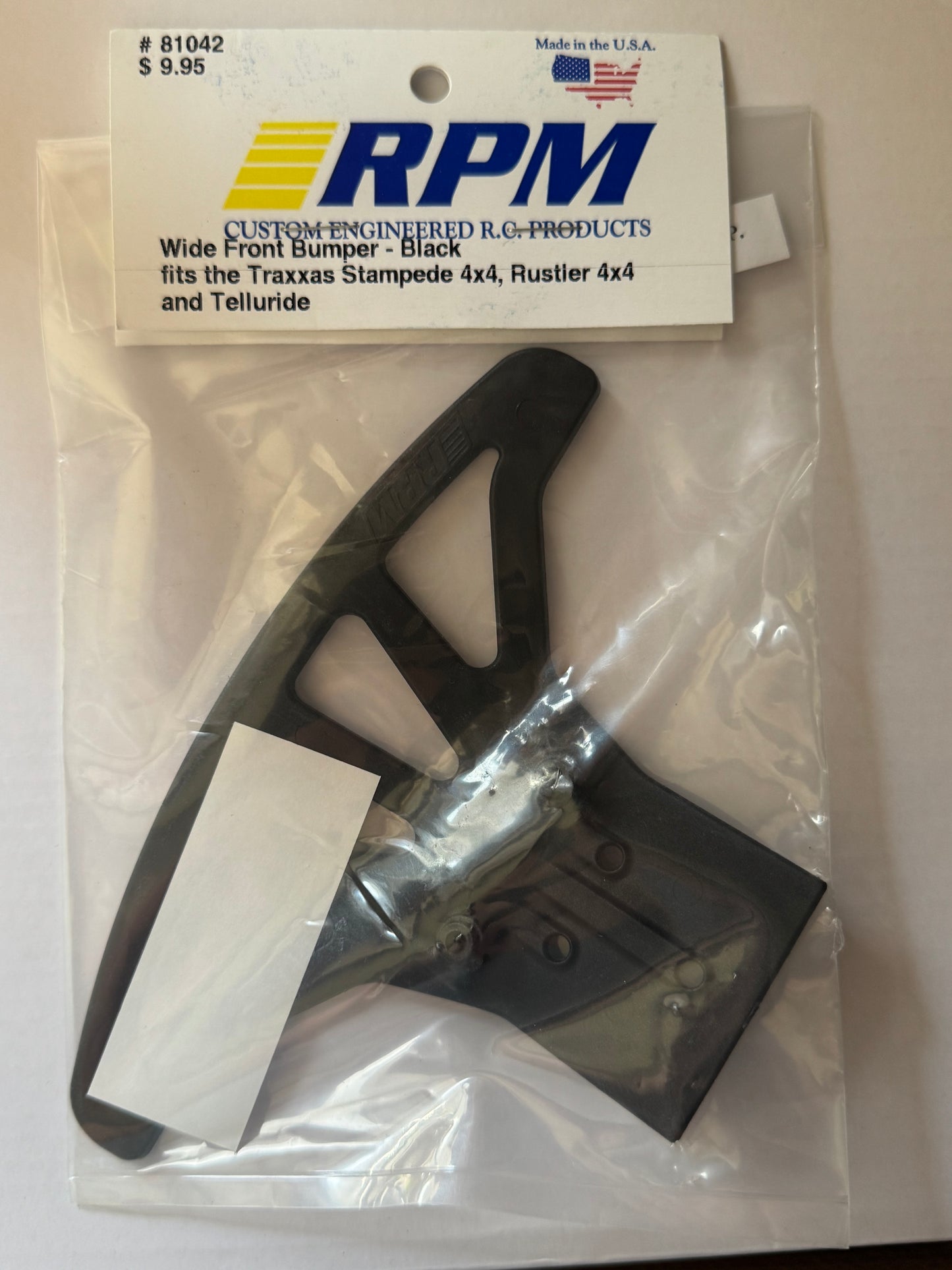 RPM 8104 Wide Front Bumper for the Traxxas Stampede 4×4, Rustler 4×4 & Telluride