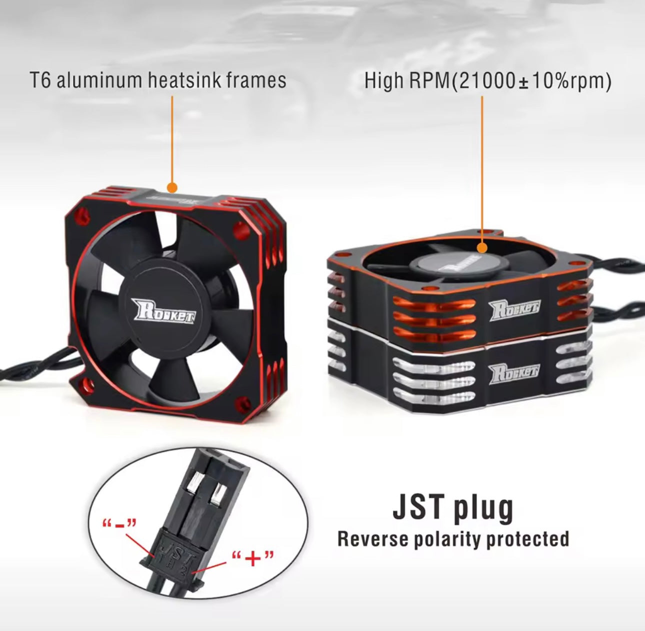 Rocket Rc 35mm Aluminum cooling Fan 21000RPM.