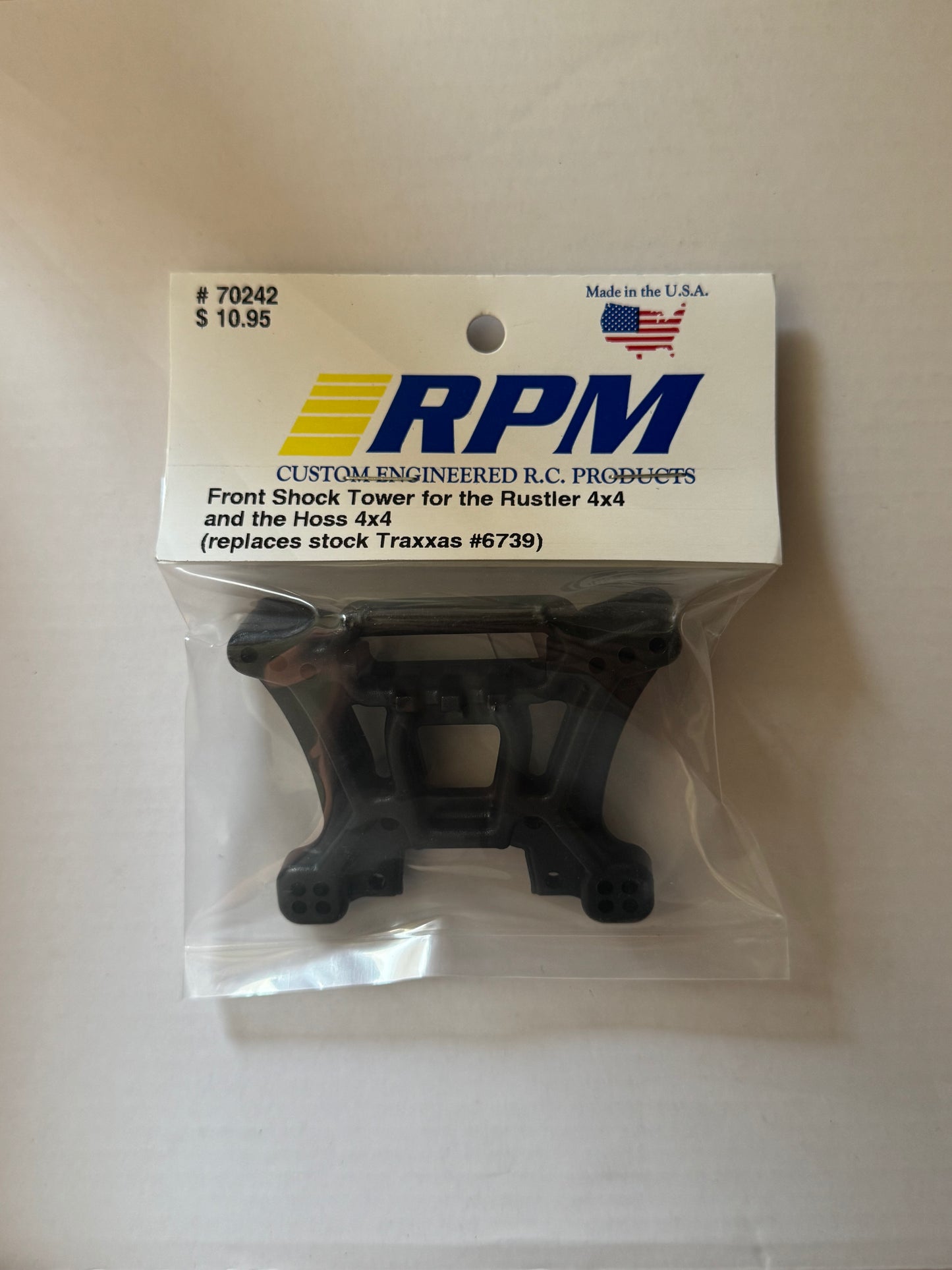 RPM 70242 Front Shock Tower for the Hoss 4×4 & Rustler 4×4